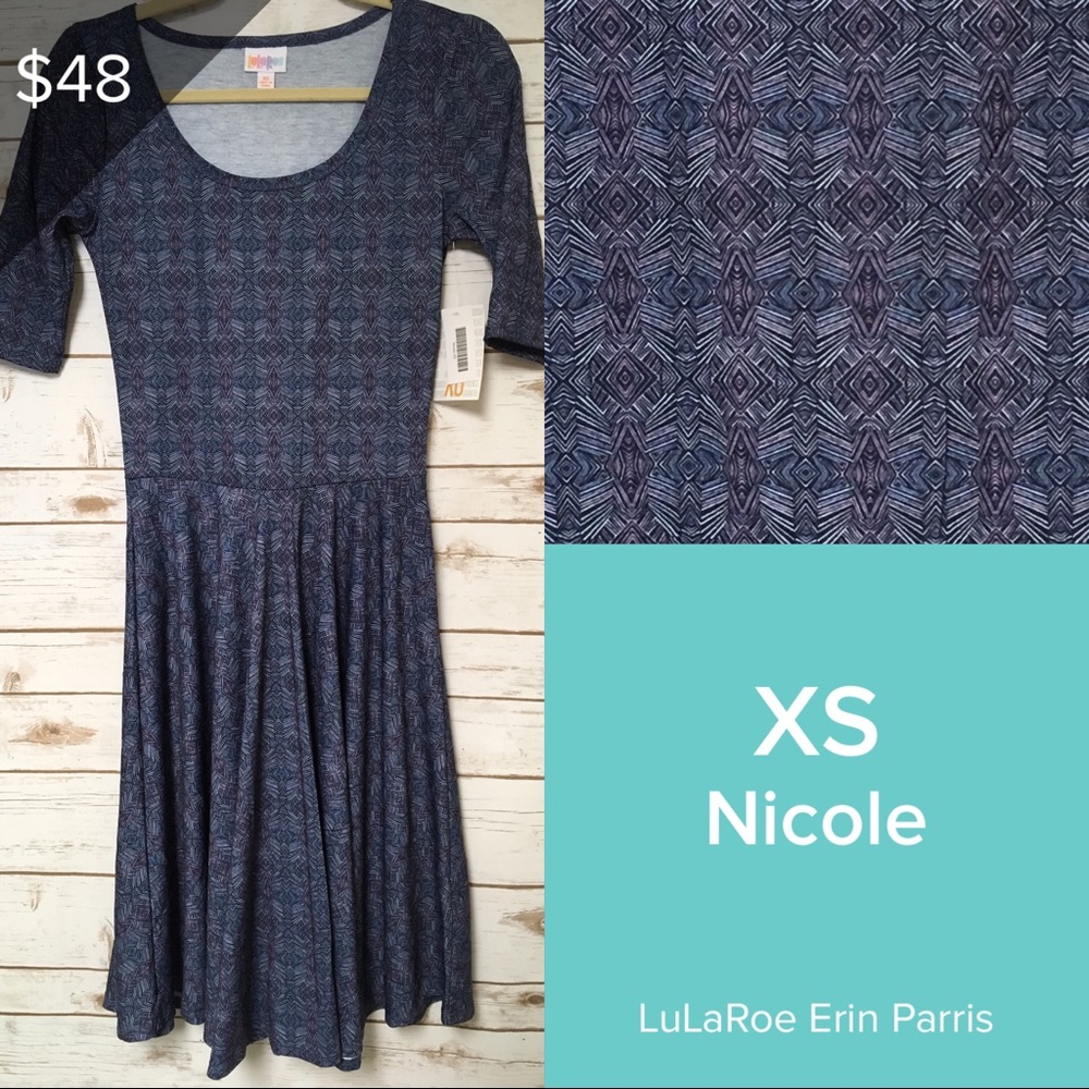 XS LuLaRoe Nicole Dress